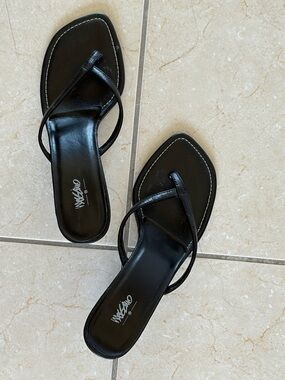 Windsor Smith Black Minimalist Strappy Slide Sandals